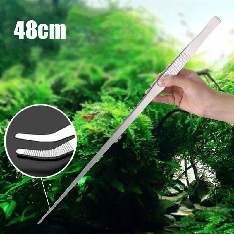 Algae Scraper Blade - 48cm Stainless Steel Tweezers Fish Tank