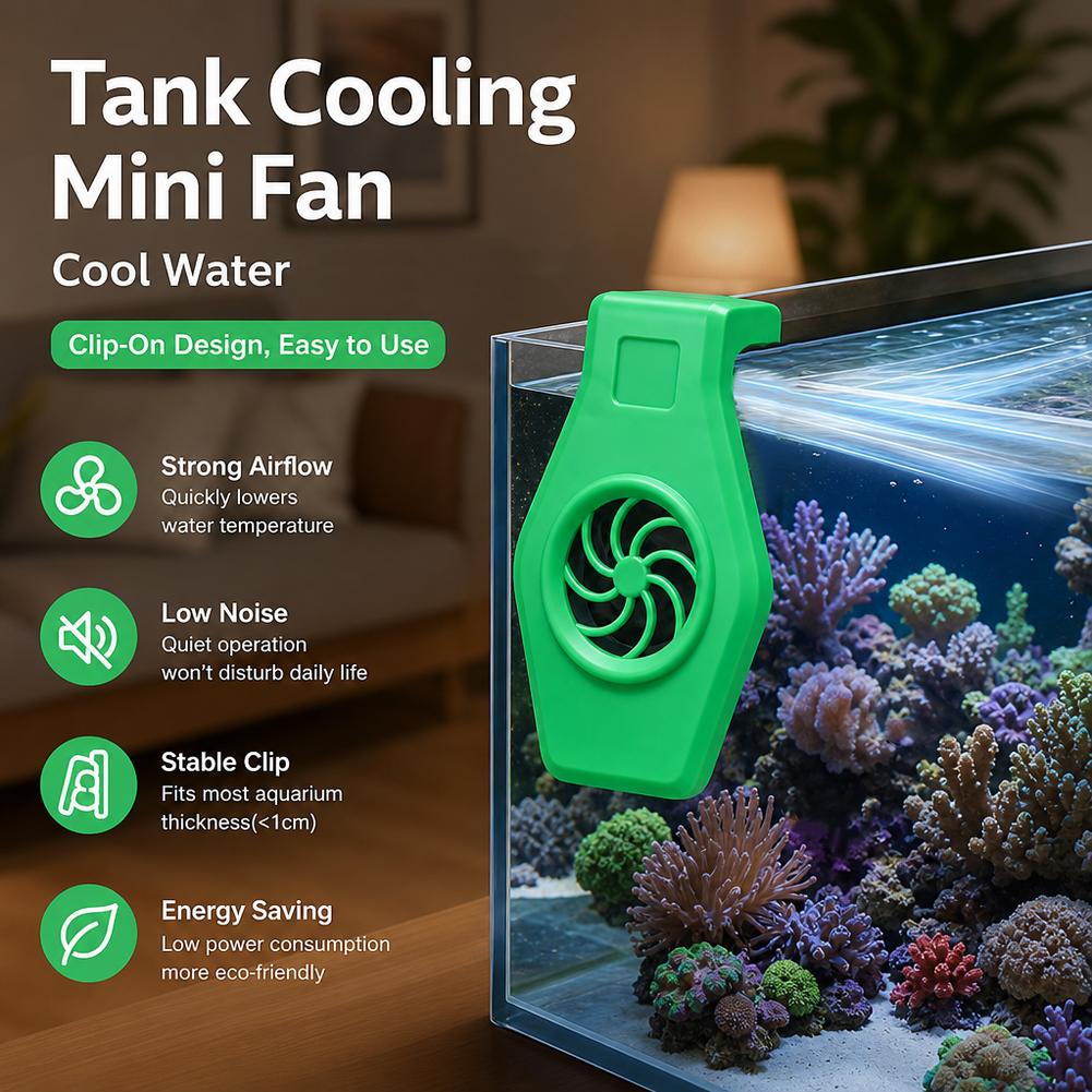 Aquarium Cooling Fan Mini Clip - Aquarium Fish Cold Water 评论和价格