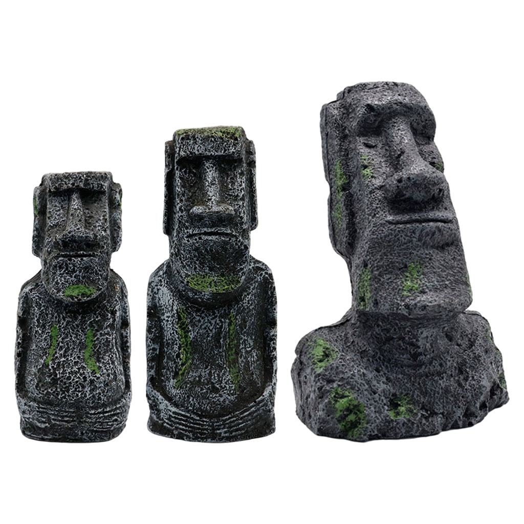 Aquarium Moai Statues Easter I - Aquarium Fish Pot 评论和价格