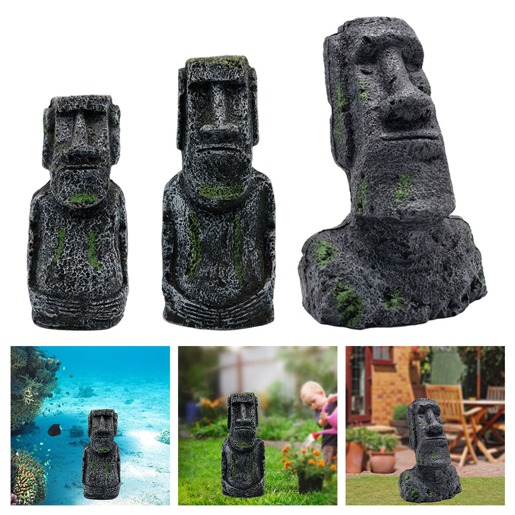 Aquarium Moai Statues Easter I - Aquarium Fish Pot 评论和价格