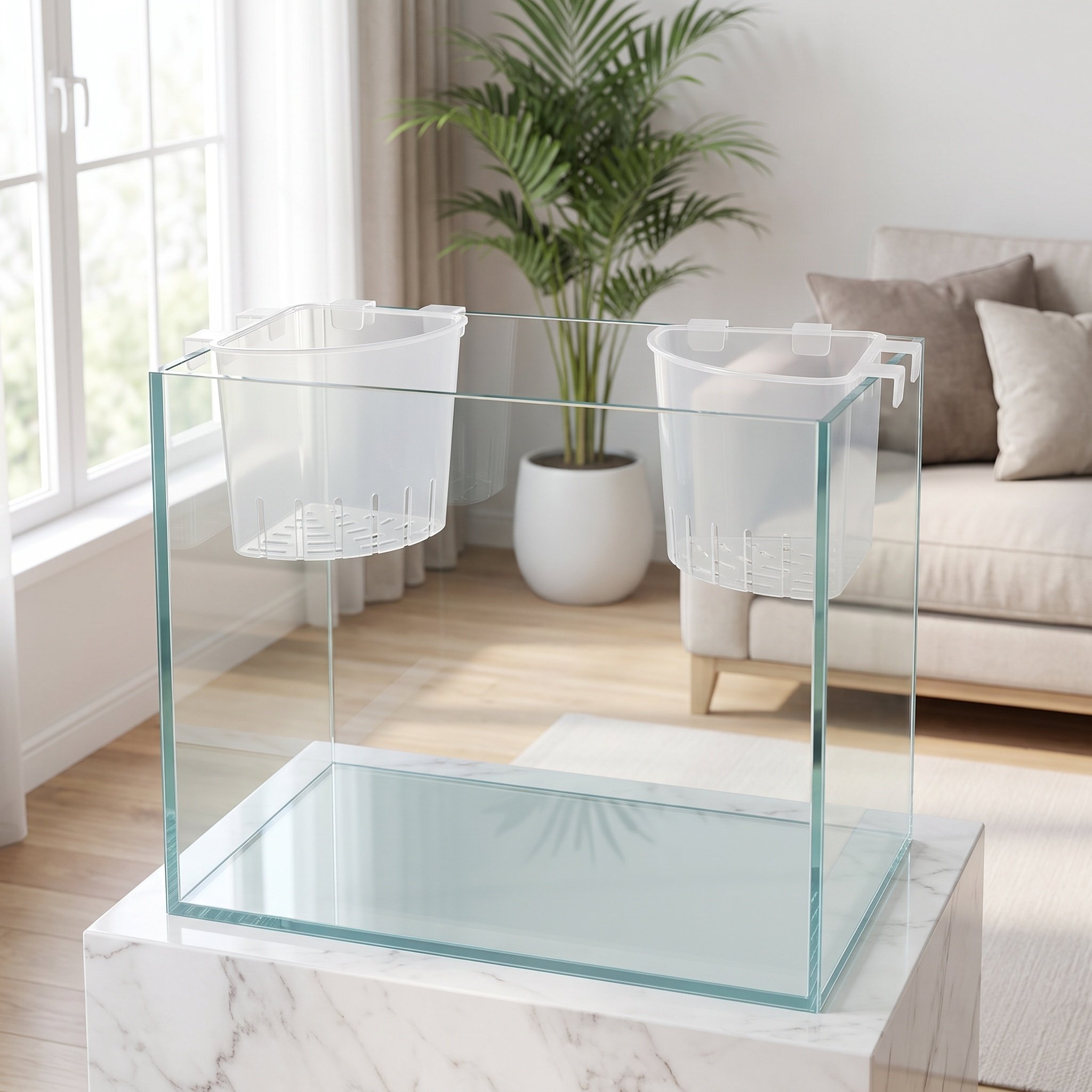 4Pcs Aquarium Hanging Corner P - Aquarium Fish Pot 评论和价格
