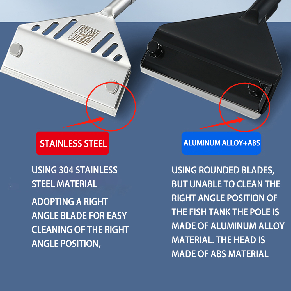 Stainless Steel Aquarium Fish  - Algae Scraper Blade 评论和价格