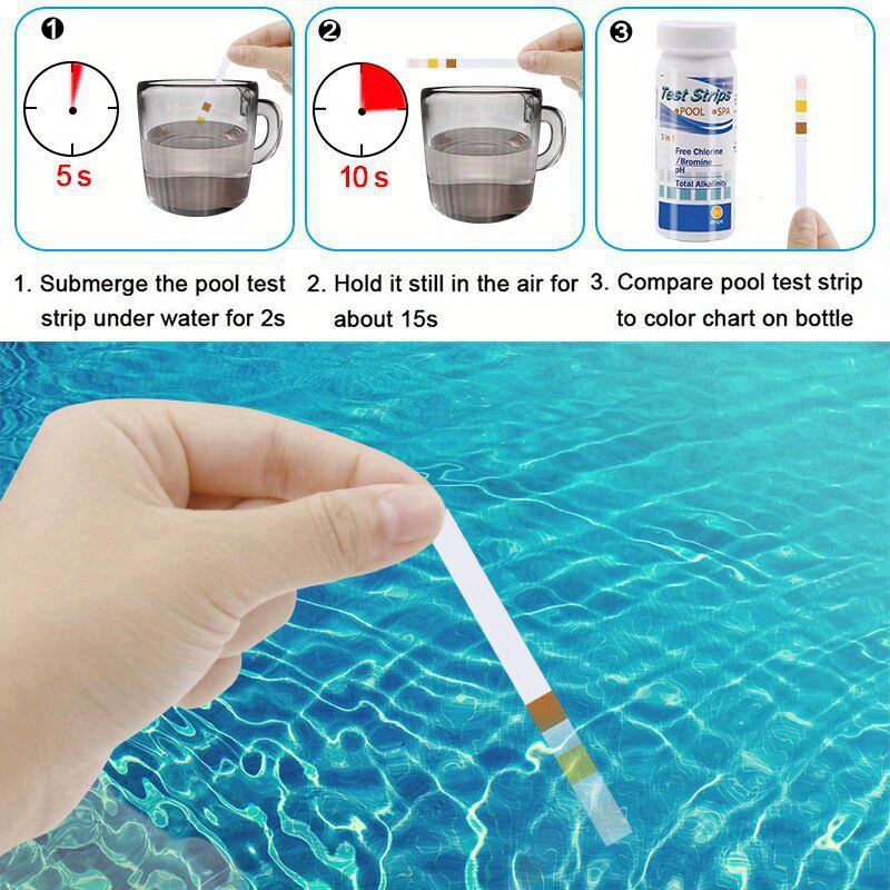 Chlorine PH Test Strips SPA Sw - Aquarium Fishing 评论和价格