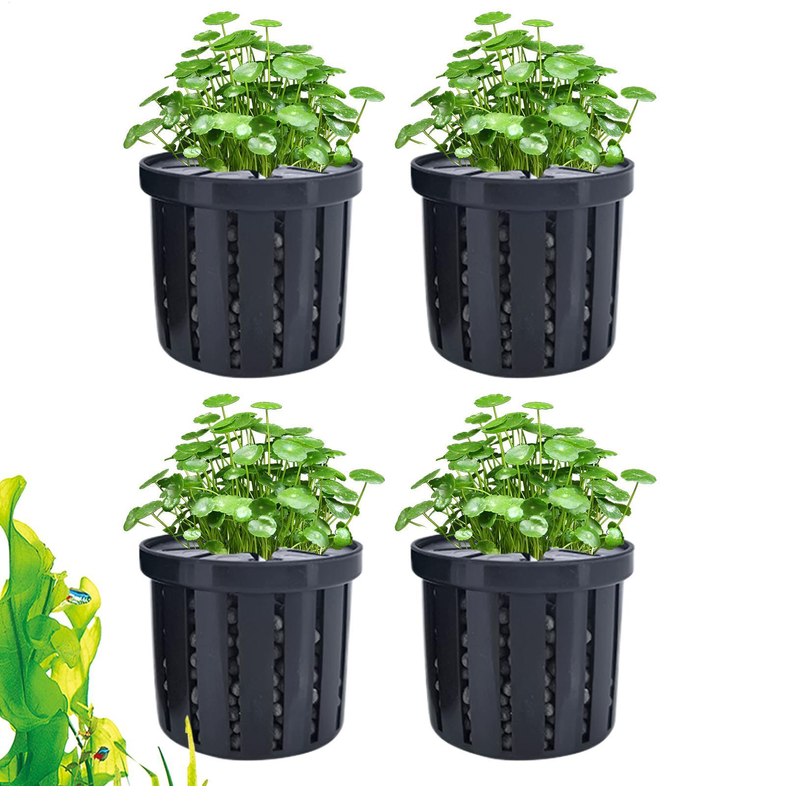 4 Pieces Aquarium Planter Pot  - Aquarium Fish Pot 评论和价格