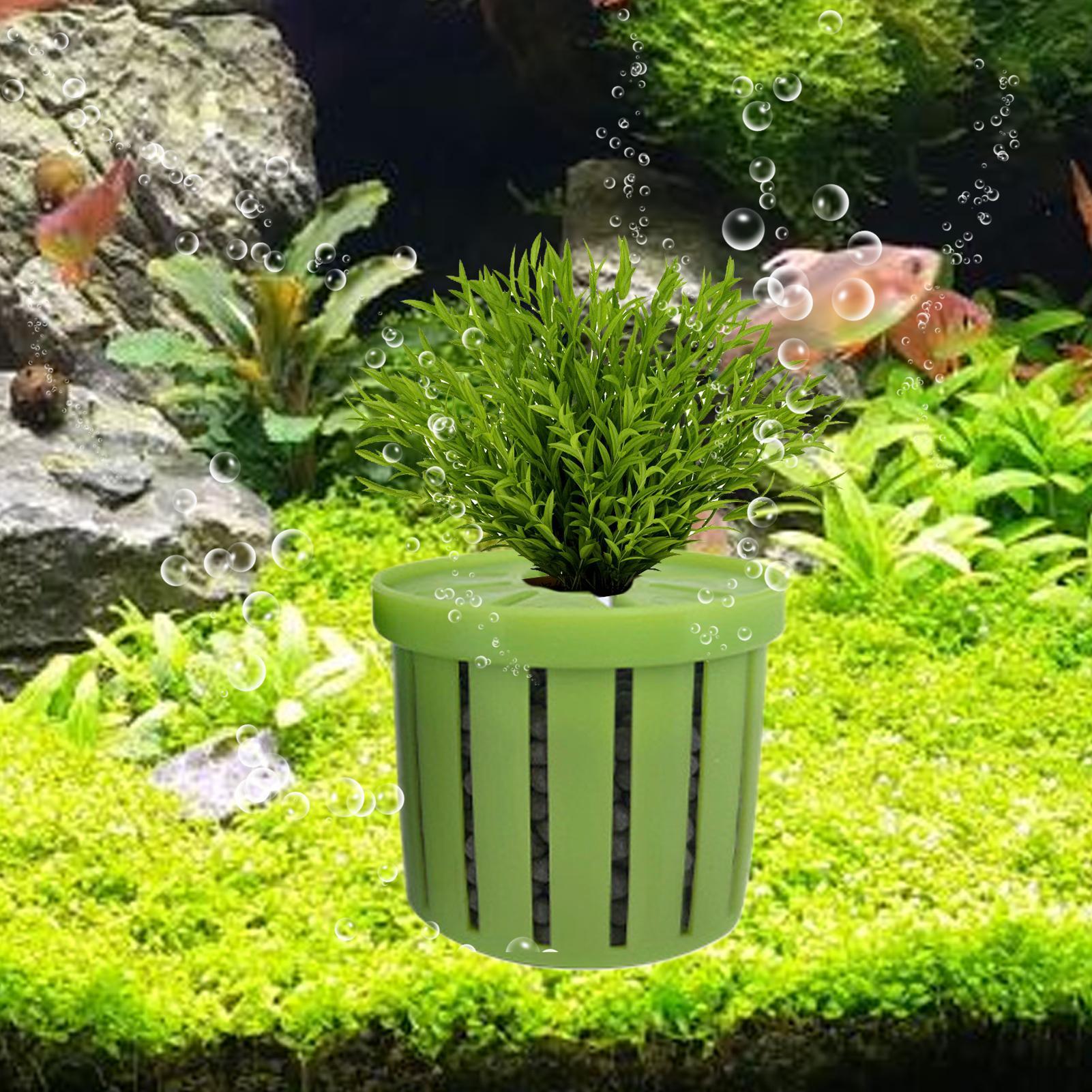 4 Pieces Aquarium Planter Pot  - Aquarium Fish Pot 评论和价格