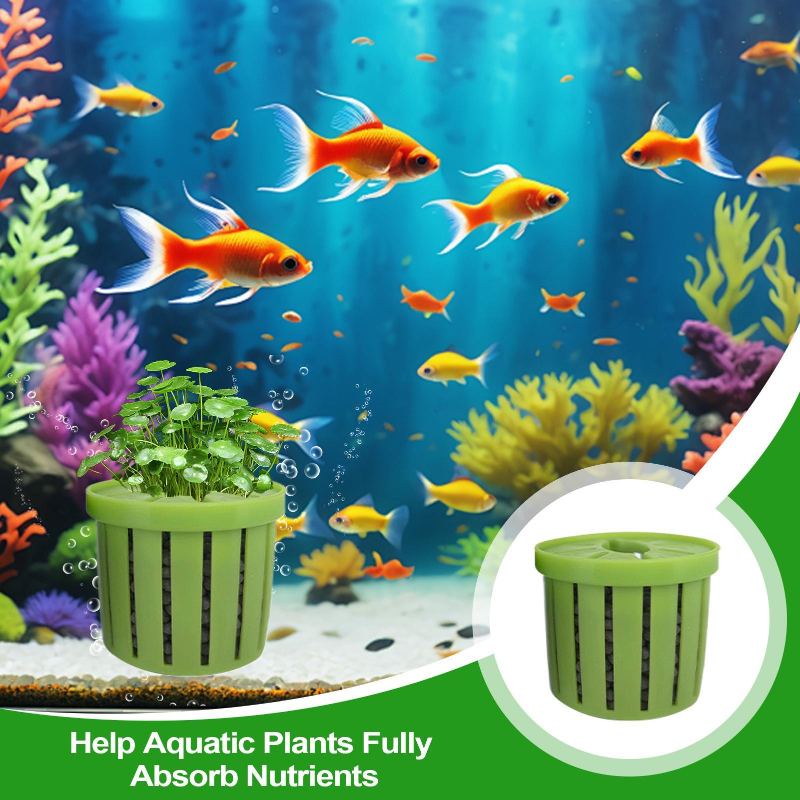 4 Pieces Aquarium Planter Pot  - Aquarium Fish Pot 评论和价格