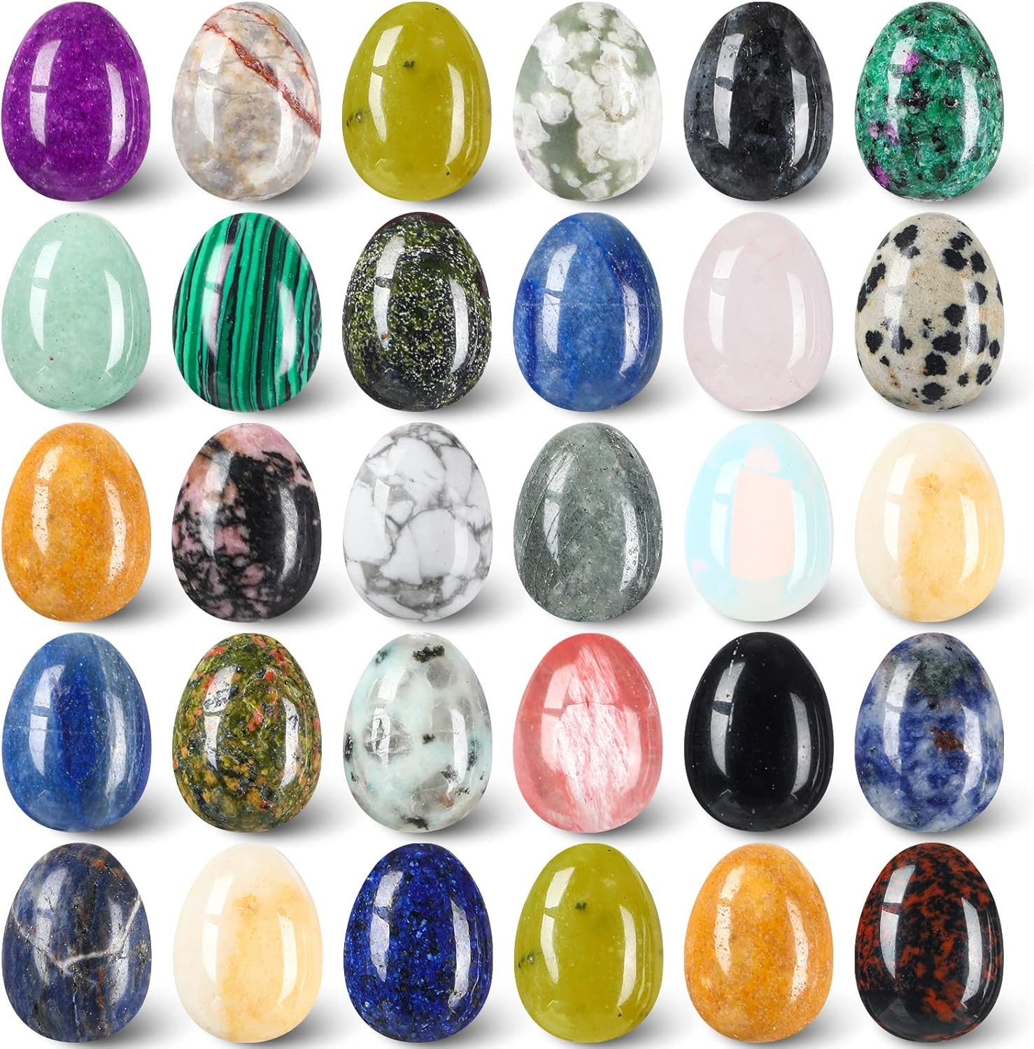 8  pcs natural crystal beads,  - Aquarium Fish Pot 评论和价格