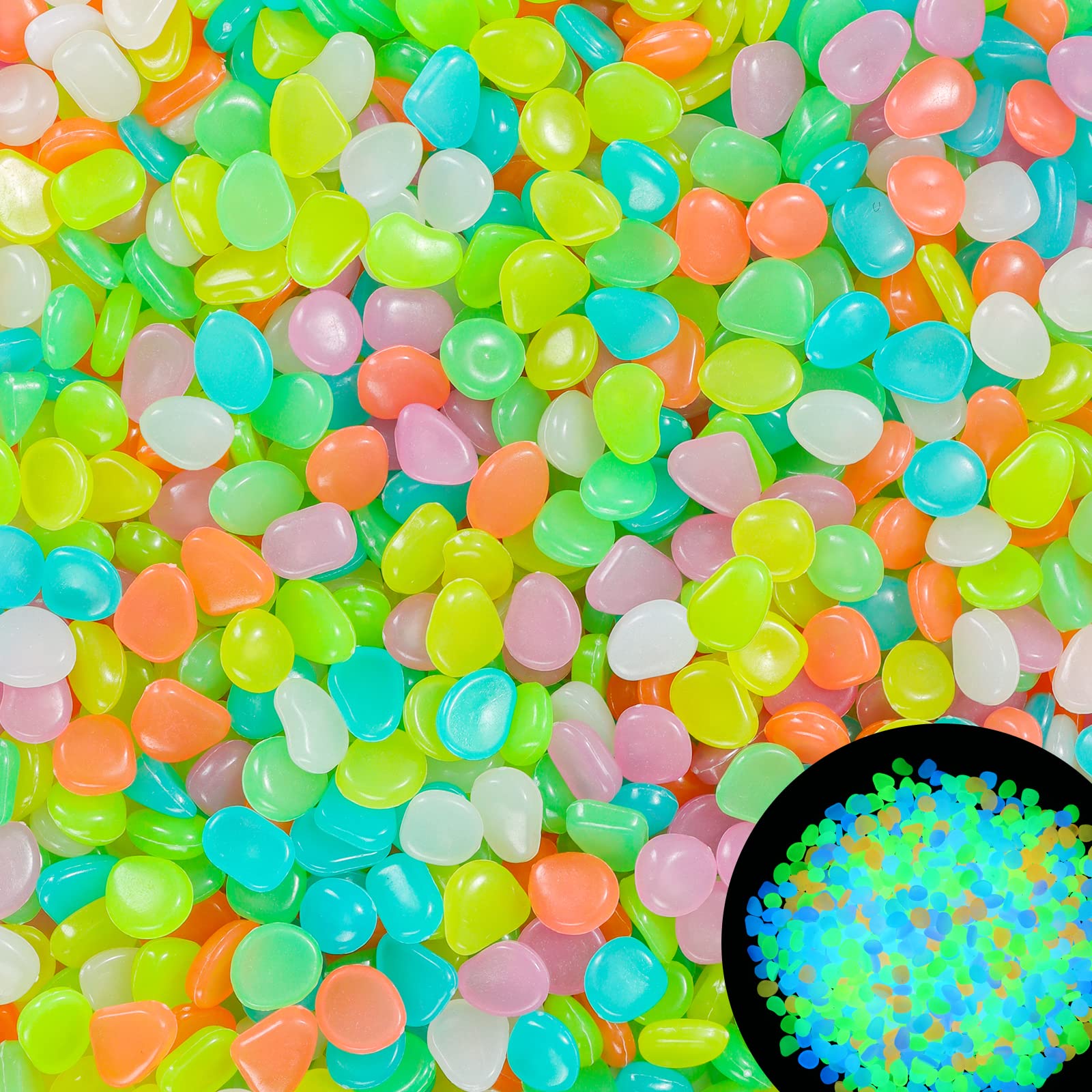 100Pcs Glow in the Dark Garden - Aquarium Fishing 评论和价格