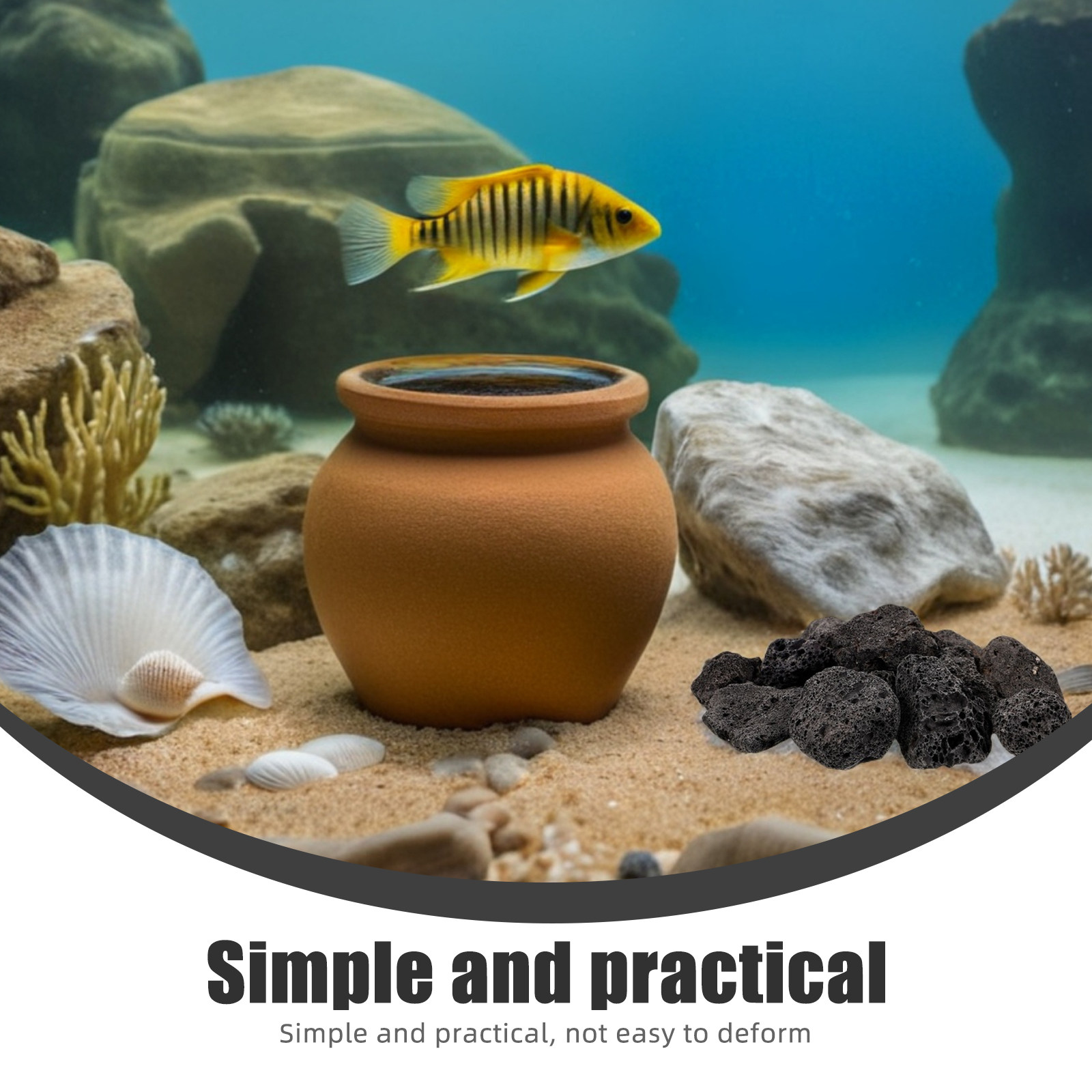1Pack Natural Volcanic Stones  - Aquarium Fish Pot 评论和价格