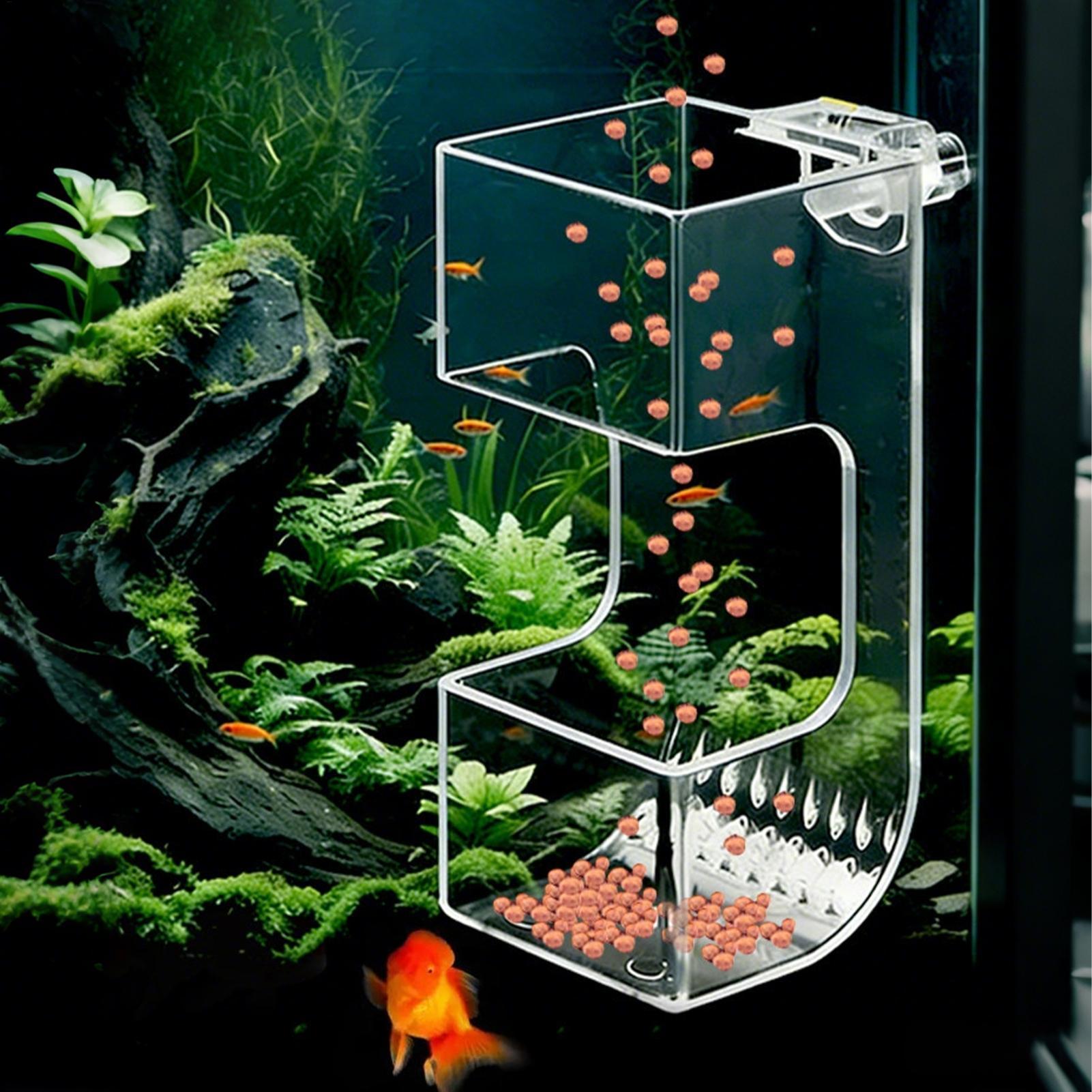 Aquarium Fish Feeder Box Trans - Aquarium Fish Holiday Food 评论和价格