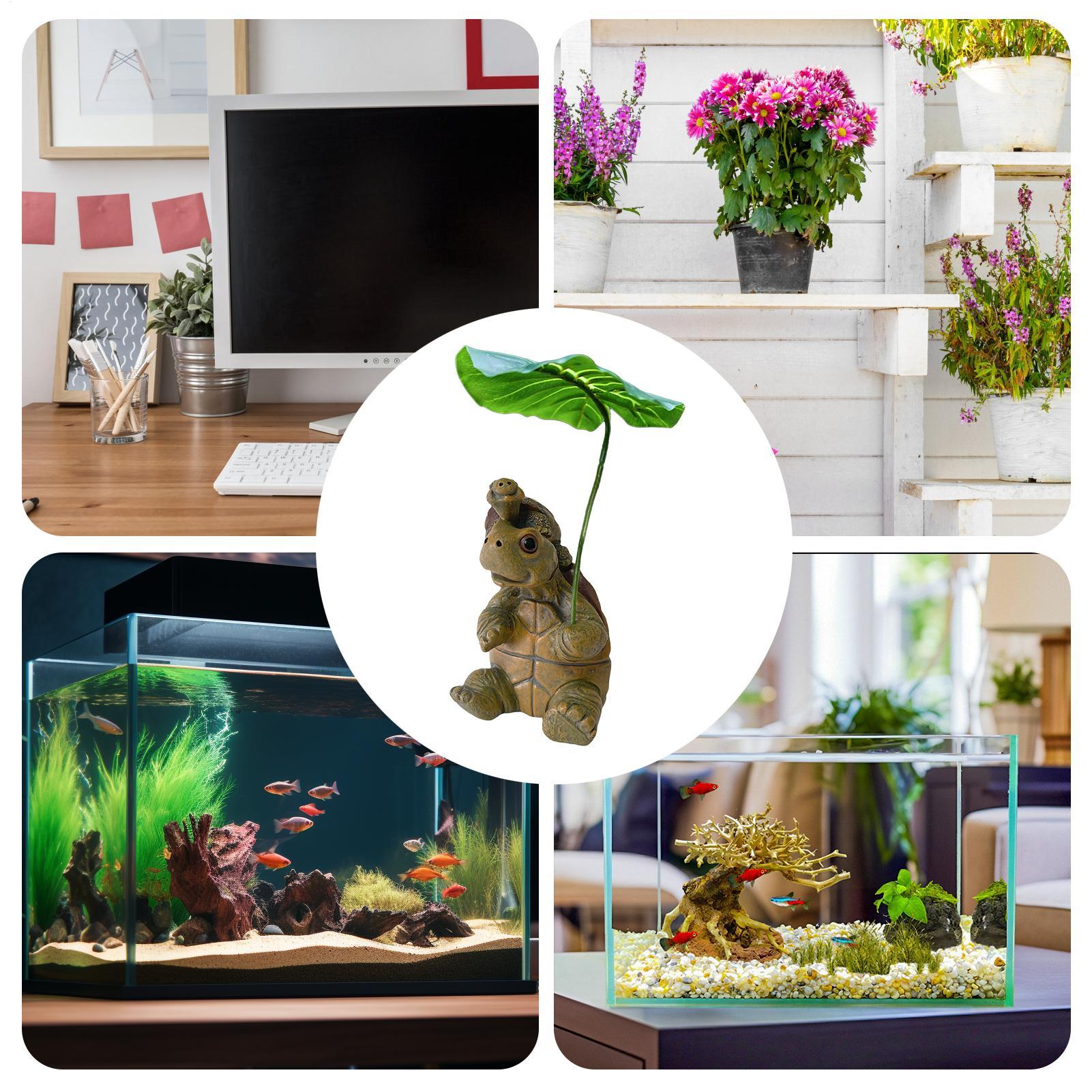 Turtle Figurine Fish Tank Deco - Aquarium Fish Pot 评论和价格