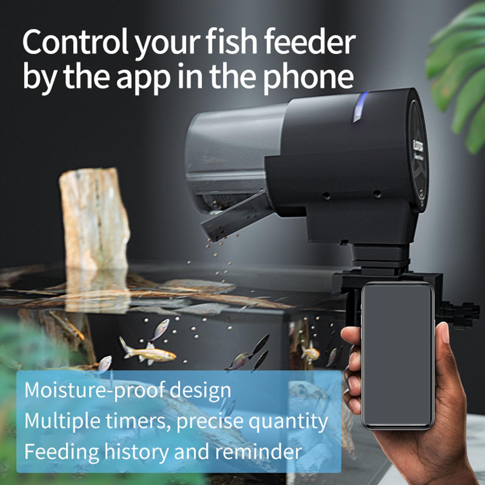 Large Capacity WiFi Automatic  - Aquarium Fish Holiday Food 评论和价格