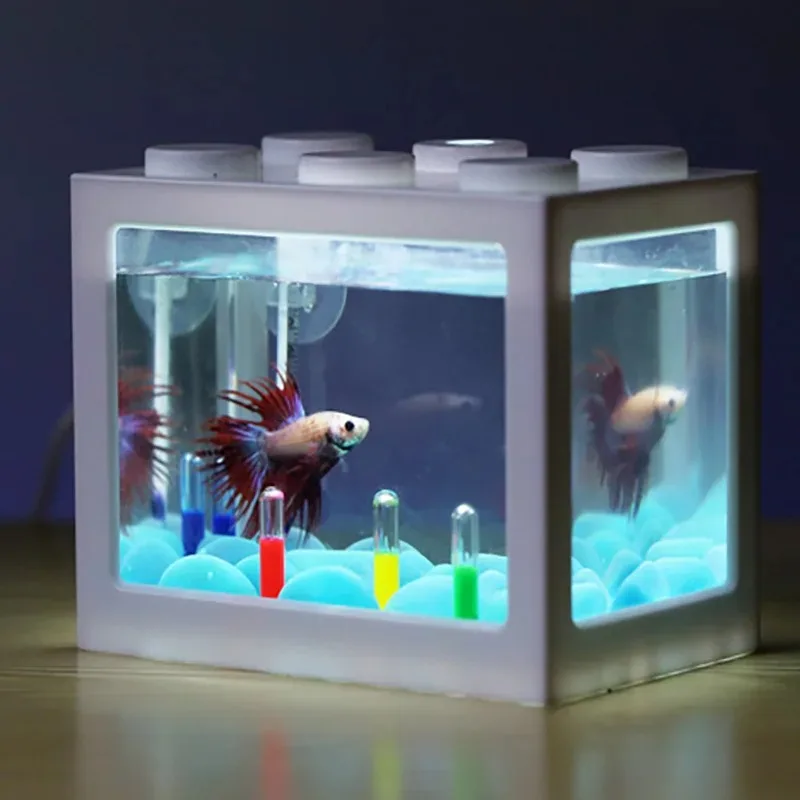 1L USB LED Desktop Mini Aquari - Aquarium Fish Betta 评论和价格