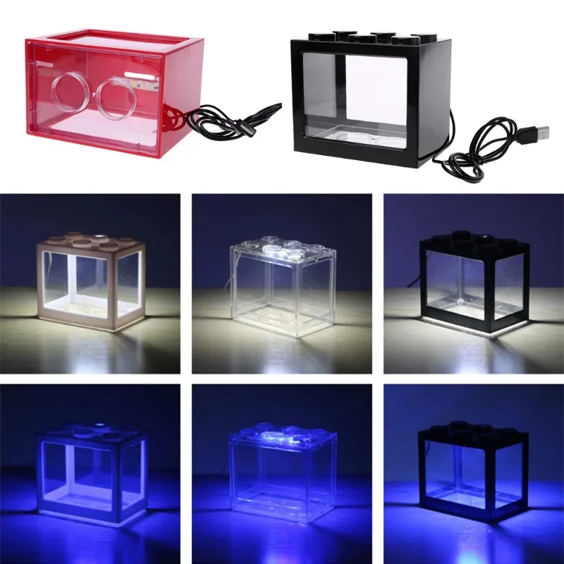 1L USB LED Desktop Mini Aquari - Aquarium Fish Betta 评论和价格