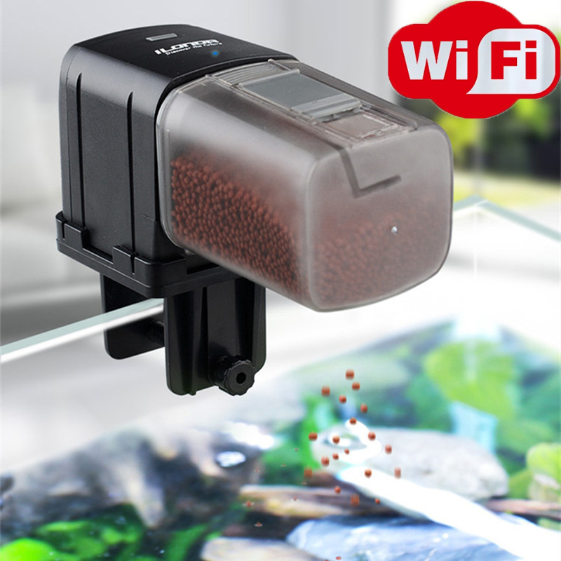 Smart WiFi Fish Feeder Remote  - Aquarium Fish Holiday Food 评论和价格